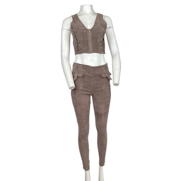 Pant and Top Set Taupe